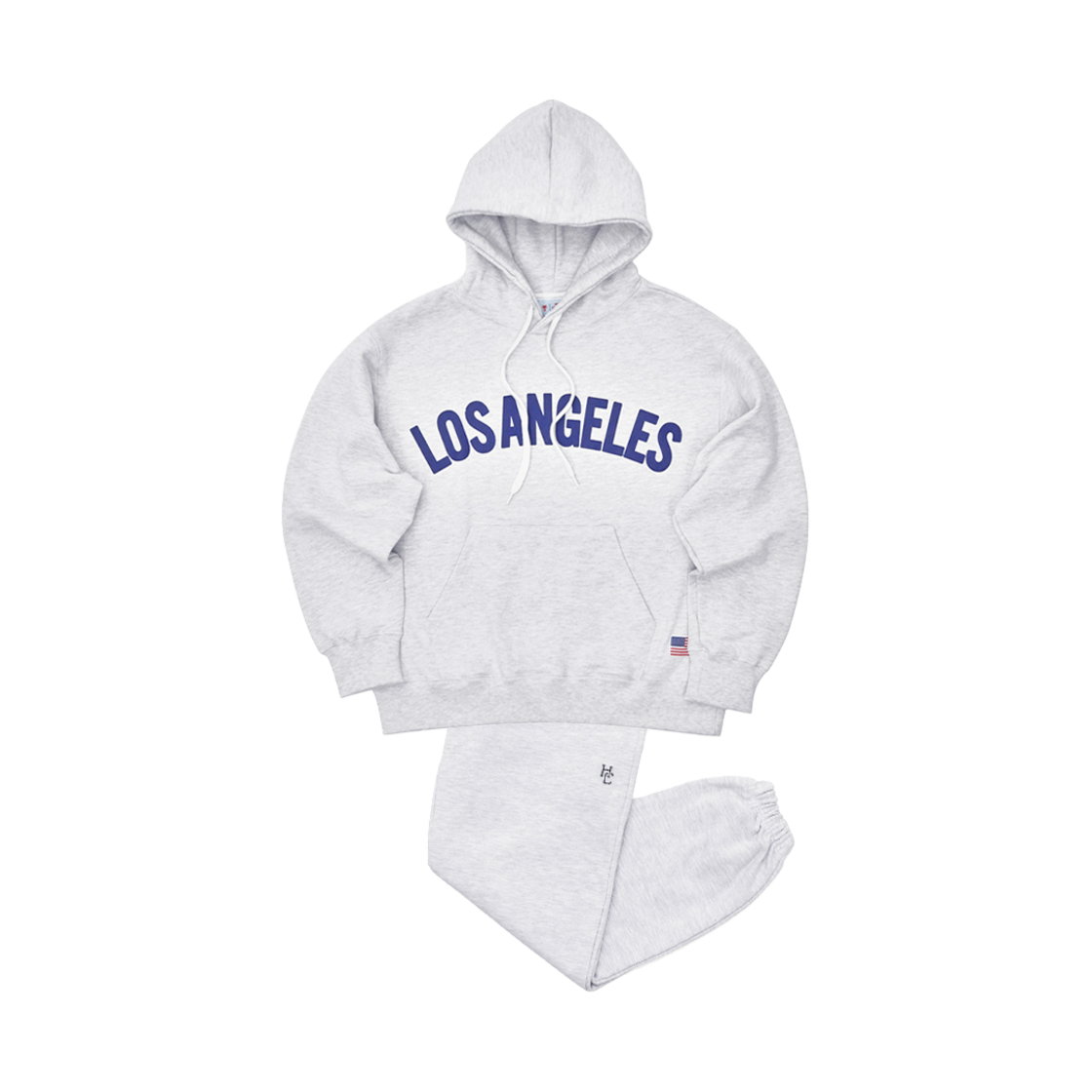 CRBTM1255U4_MG Hotel Cerritos LosAngeles Hoody Set-Up MelangeGray