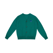 Ader Error Twin Heart Logo Cardigan Green