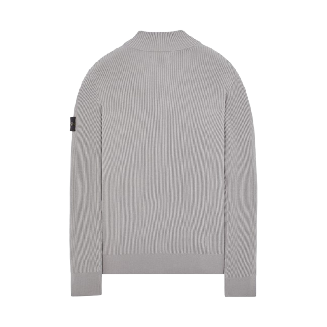 스톤 아일랜드 523C2 풀 립 퓨어 울 집업 니트 가디건 그레이 - 21FW(Stone Island 523C2 Full Rib Pure Wool Full Zip Knit Cardigan Grey - 21FW) - 2