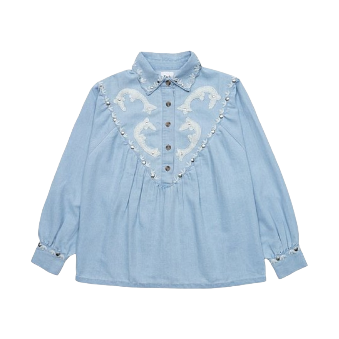 YAZURI-DN (W) Tach Yazuri Cotton Shirt Denim