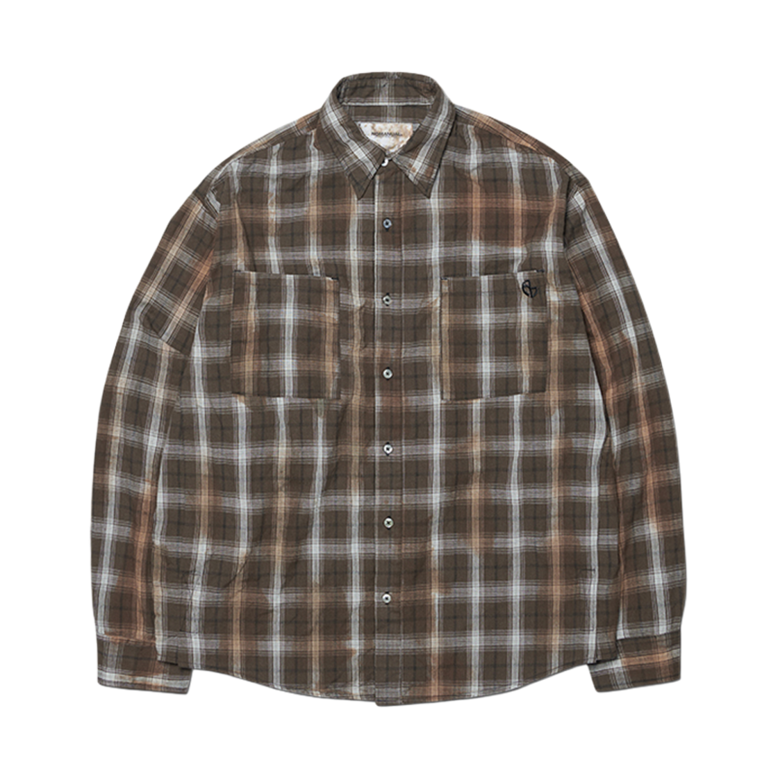 NM63SH01M1BR NOMANUAL O.D Check Shirt Brown