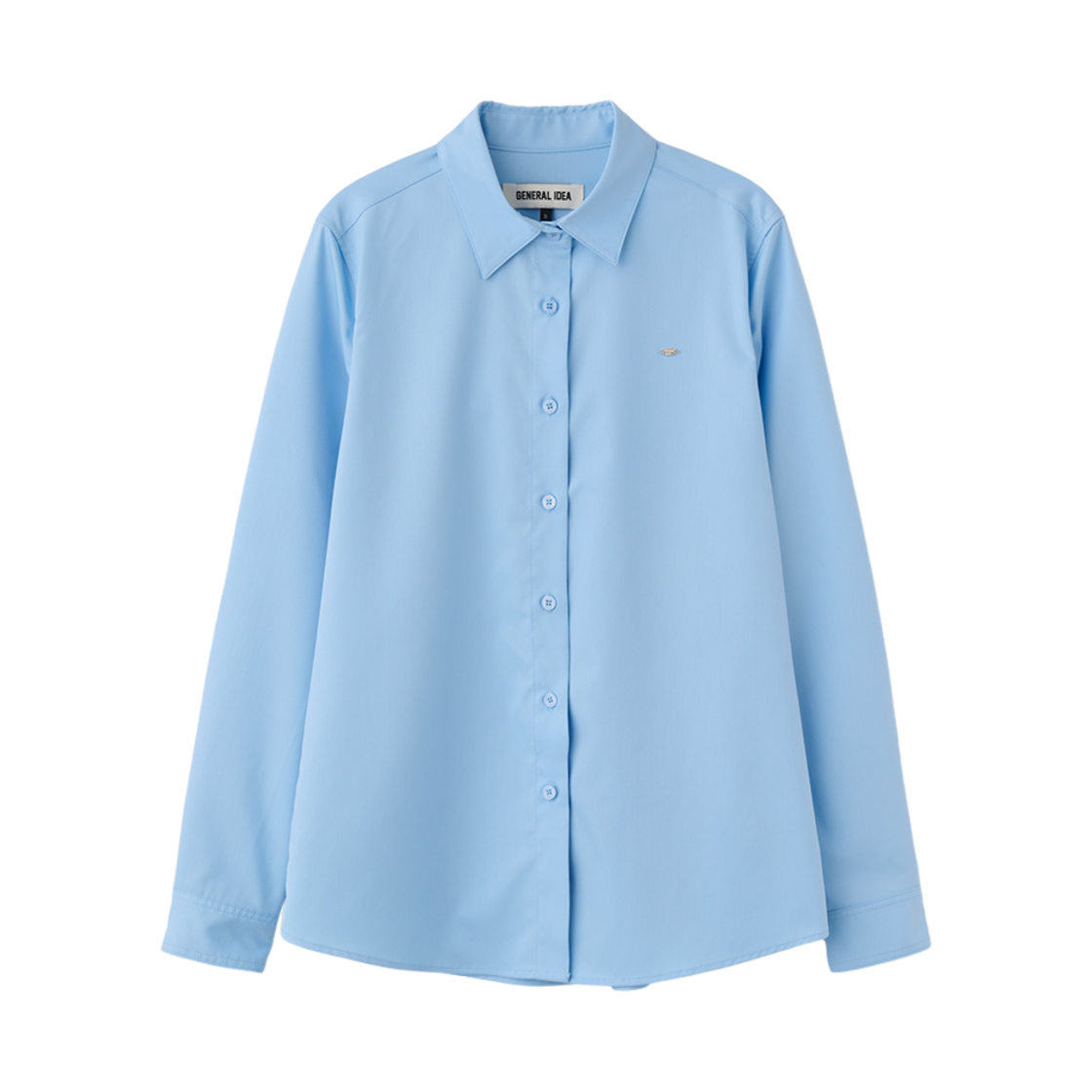 제너럴아이디어 우먼 링클프리 리벳 셔츠 블루(General Idea woman wrinkle free rivet shirts blue) - 1