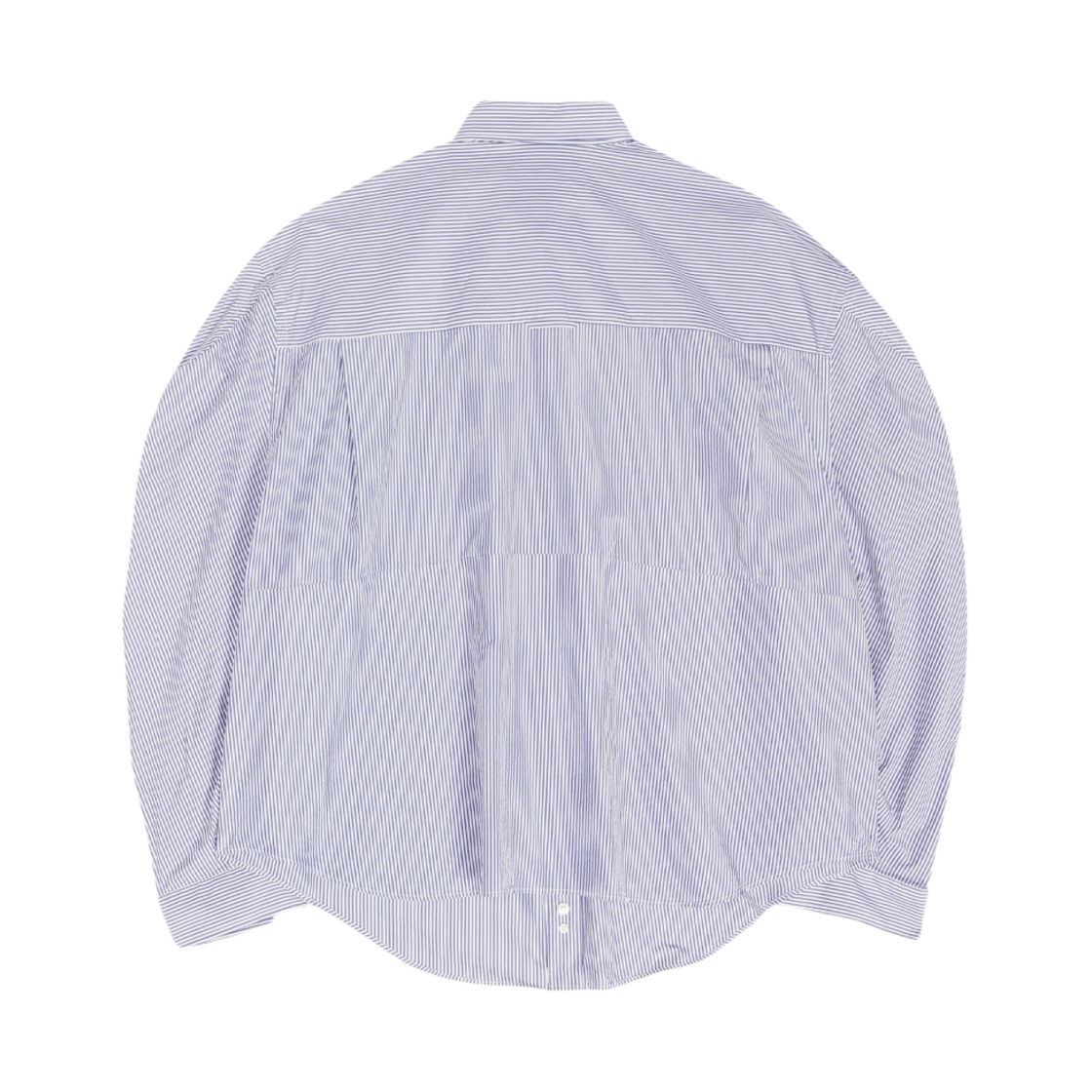 (W) 발렌시아가 트위스트 슬리브 셔츠 화이트 블루((W) Balenciaga Twisted Sleeve Shirt White Blue) - 2