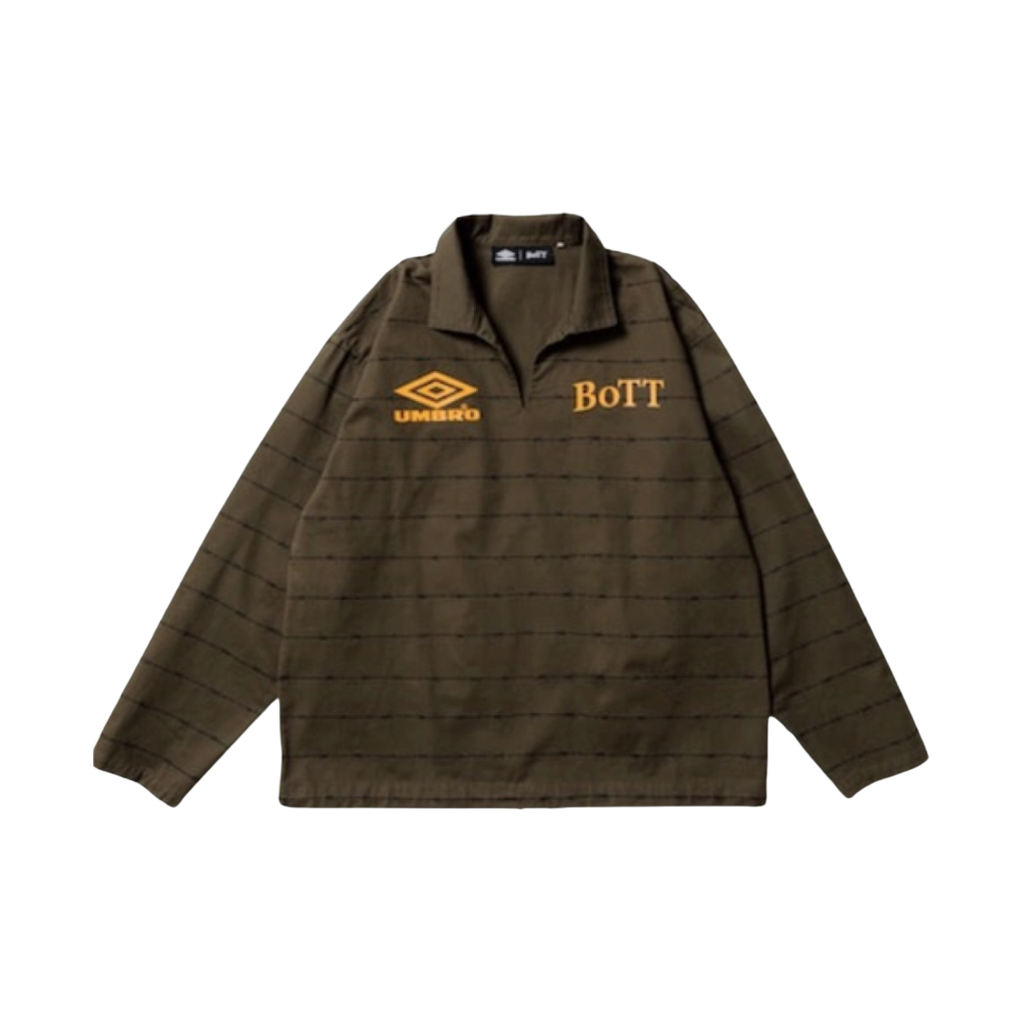 엄브로 x 빔즈 x BoTT 풀오버 셔츠 올리브(Umbro x Beams x BoTT Pullover Shirt Olive)