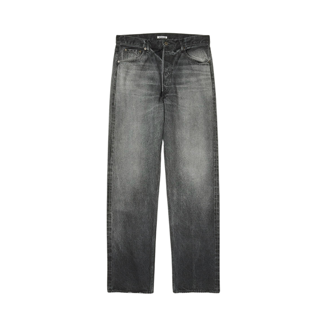 오라리 셀비지 페이디드 헤비 데님 와이드 팬츠 페이디드 블랙(Auralee Selvedge Faded Heavy Denim Wide Pants Faded Black)