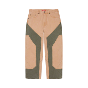 Supreme 2-Tone Paneled Jean Brown - 22FW
