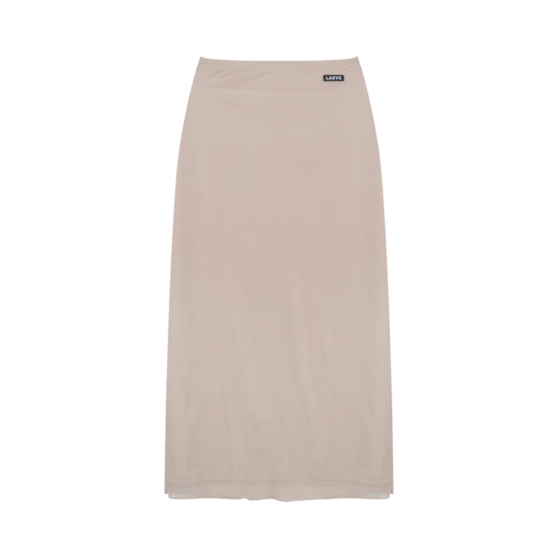Label Mesh Long Skirt  - Beige Lazyz Label Mesh Long Skirt  Beige