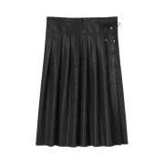 Yunse Women String Pleats Skirt Black