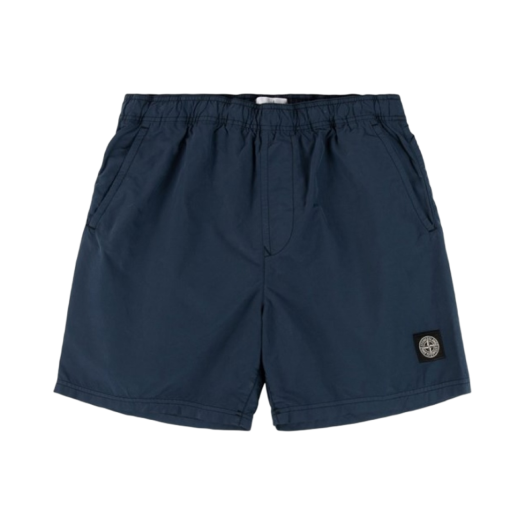 Stone Island B0946 Brushed Cotton Swimming Trunk Avio Blue - 21SS