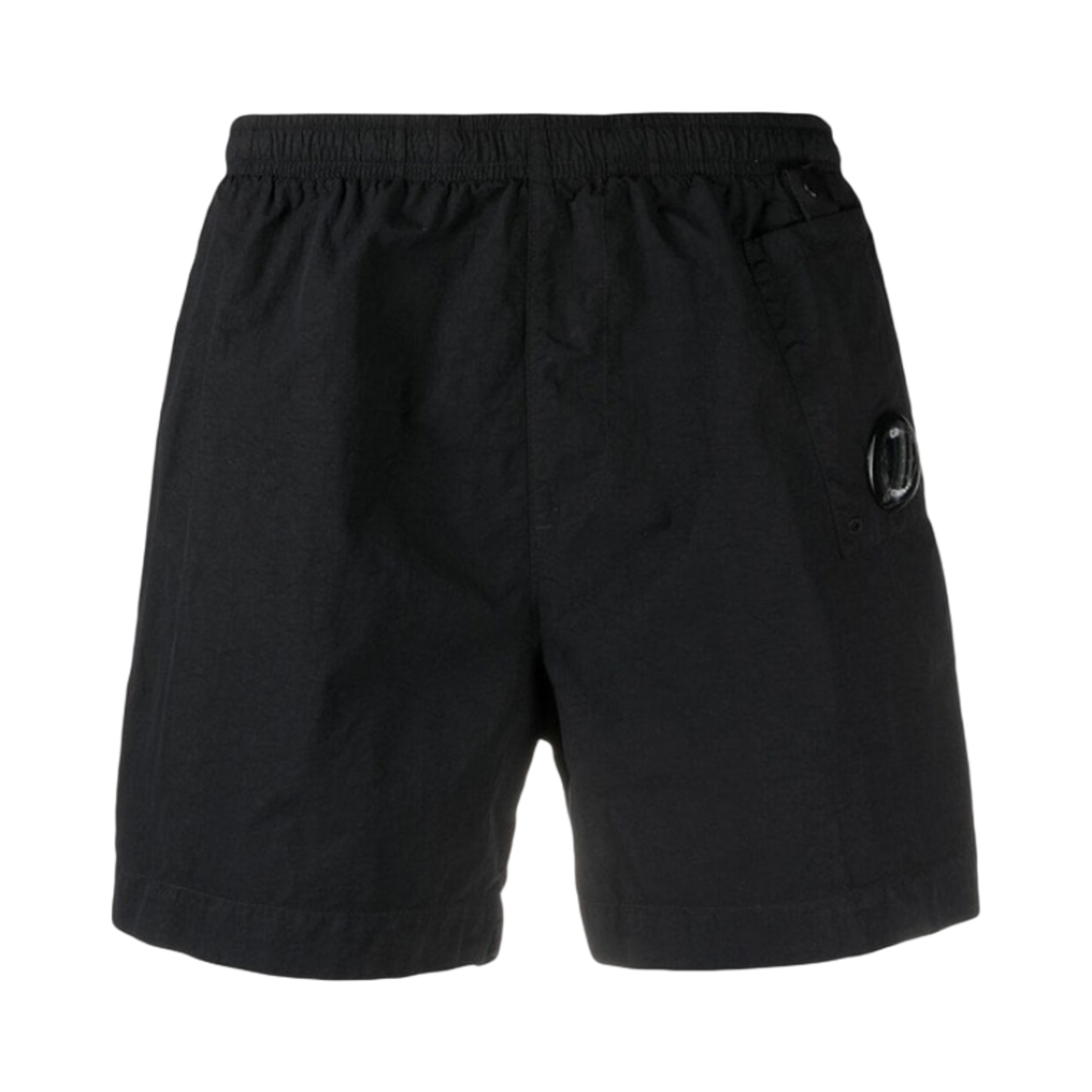 10CMBW249A005991G999 C.P. Company Flatt Nylon Garment Dyed Lens Swim Shorts Black - 21SS
