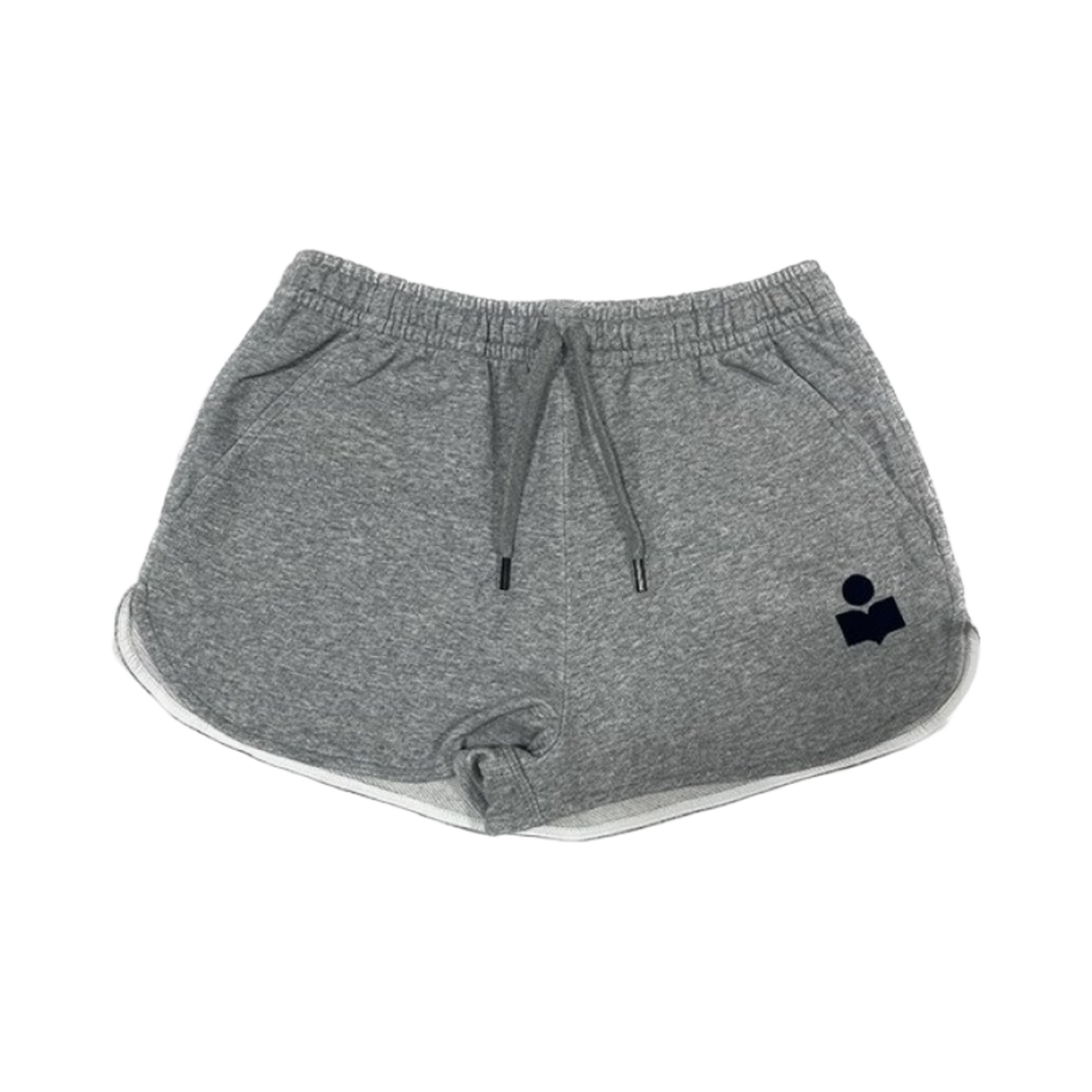 SH0022FA-A1M07E-GYMD (W) Isabel Marant Mifa Cotton Shorts Grey Midnight - 23SS