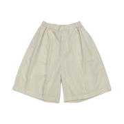 Undermycar Mu.110 Original Logo Pinched hem Banding Bermuda Shorts Ivory