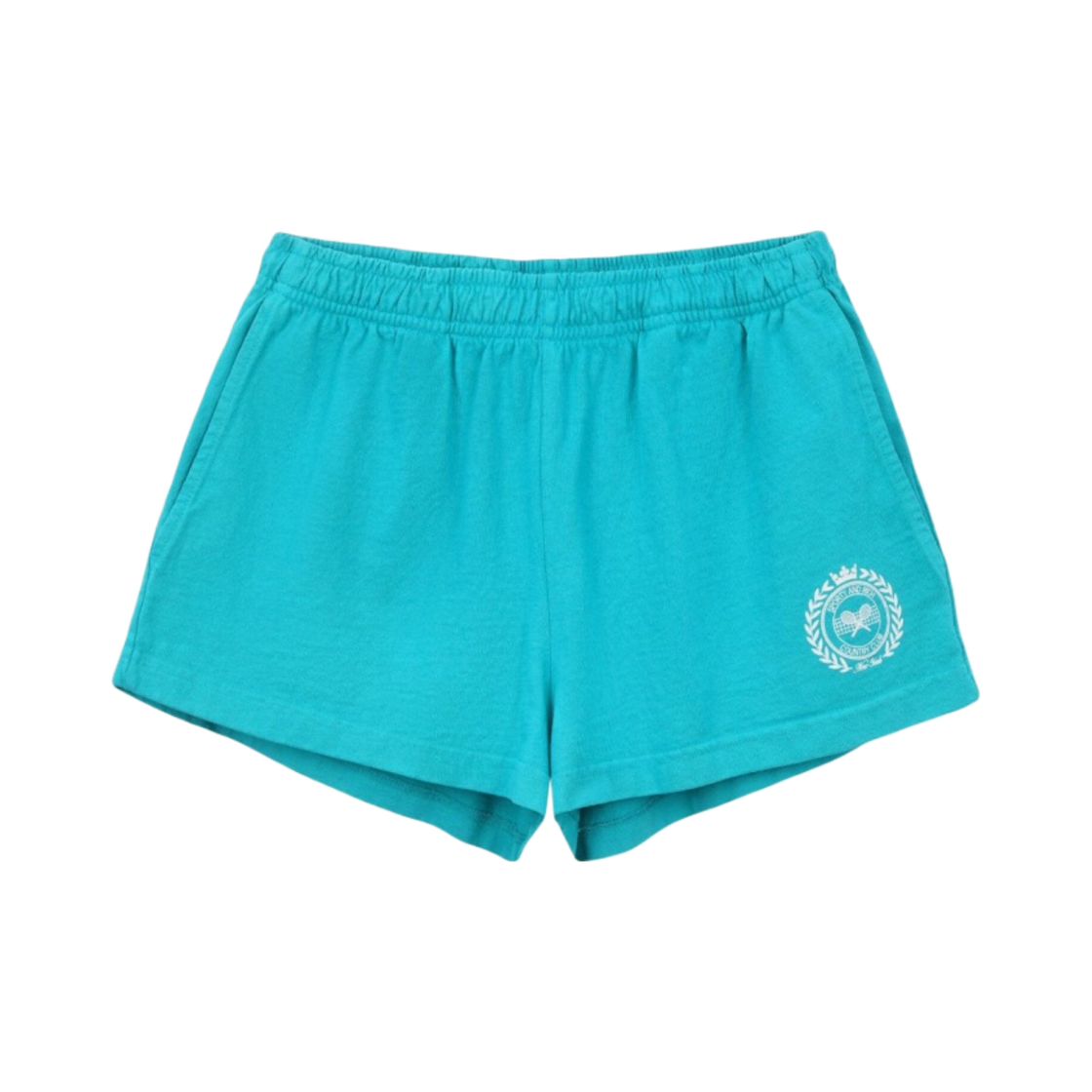 (W) 스포티 앤 리치 NY 컨트리 클럽 디스코 쇼츠 틸((W) Sporty & Rich NY Country Club Disco Short Teal) - 1