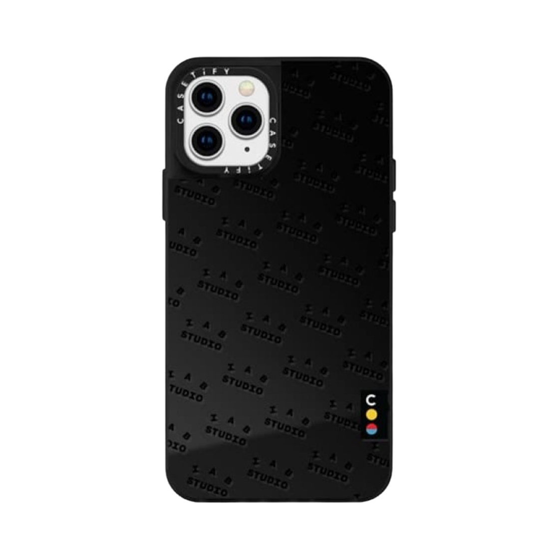 케이스티파이 x 아이앱 스튜디오 아이폰 블랙 모노그램 로고 미러 케이스 블랙(Casetify x IAB Studio iPhone Black Monogram Logo Mirror Case Black) - 4