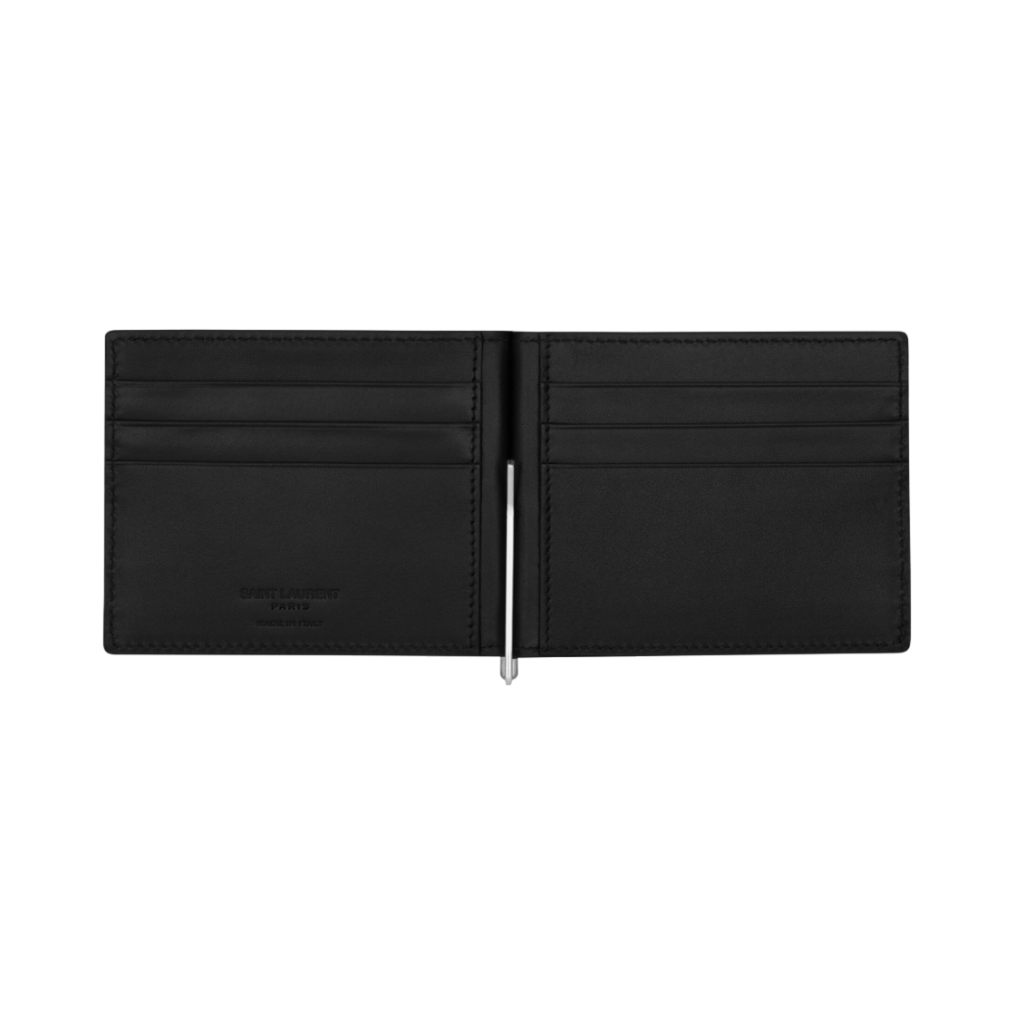 생로랑 크로커다일 엠보스드 레더 파리 빌 클립 지갑 블랙(Saint Laurent Paris Bill Clip Wallet in Crocodile Embossed Leather Black) - 2