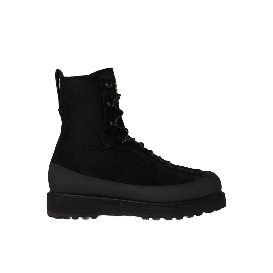 K2SFWS1001-10S0172-V0029 Stone Island S100110 Suede Shoes Hiking Boot with Dual Lacing and Lug Sole Black - 25FW