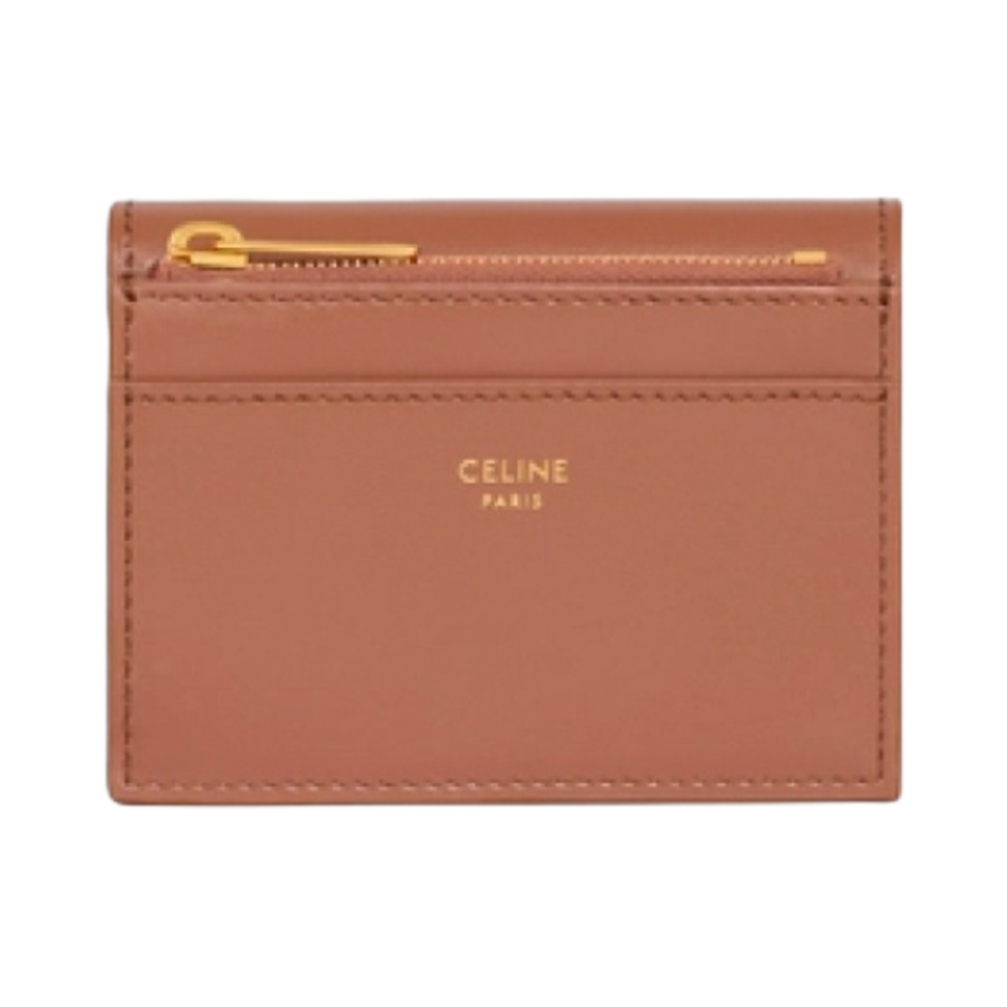 셀린느 샤이니 카프스킨 코인 컴팩트 월렛 브론즈(Celine Compact Wallet with Coin in Shiny Calfskin Bronze) - 3