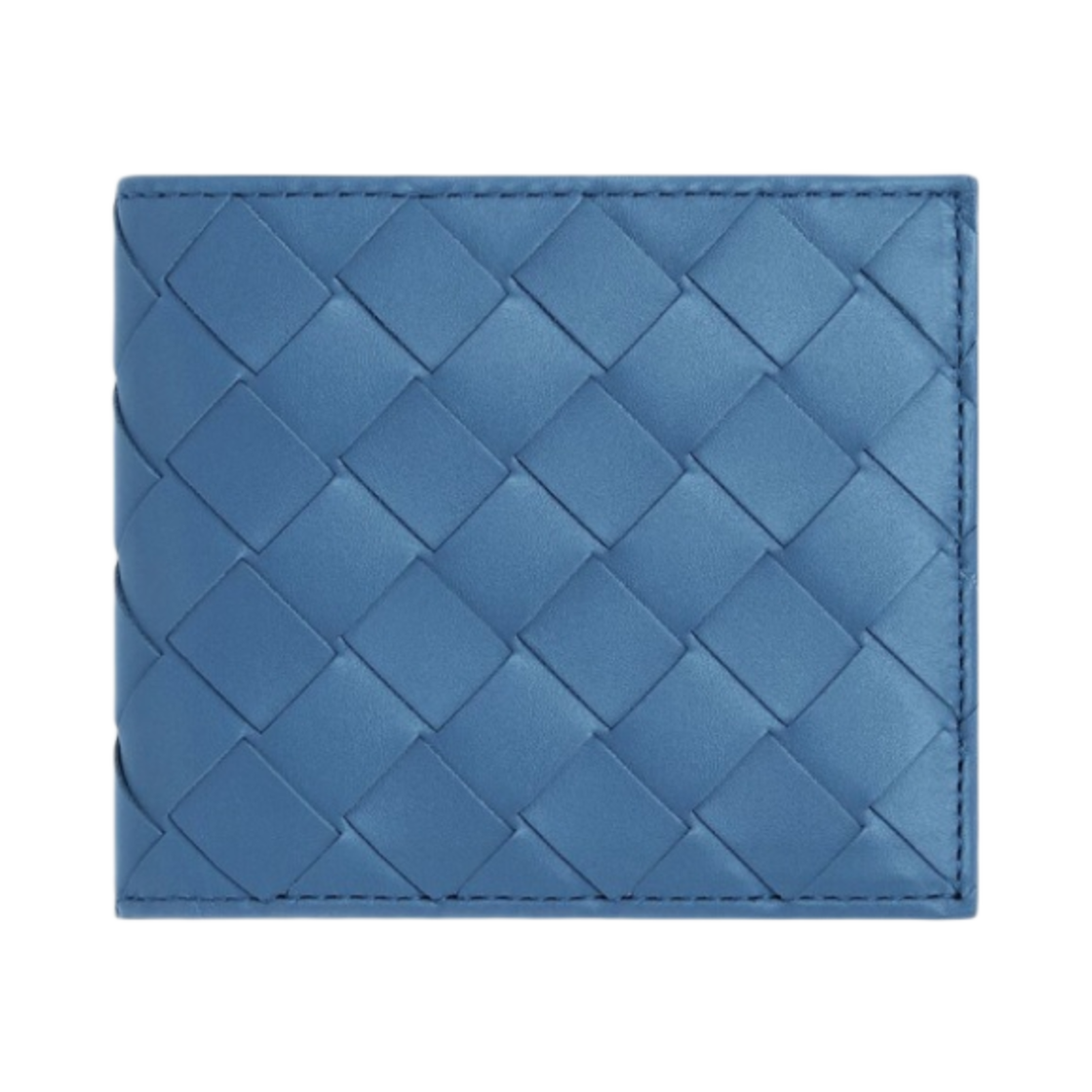 보테가 베네타 인트레치아토 코인 반지갑 서프 트래버틴(Bottega Veneta Intrecciato Bi-Fold Wallet with Coin Purse Surf Travertine) - 1