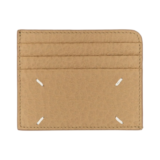 SA3VX0007P4455T2172 Maison Margiela Stitch Card Holder Chamois
