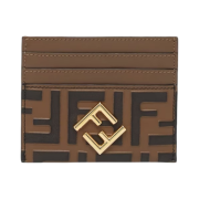 Fendi FF Diamonds Card Case Brown