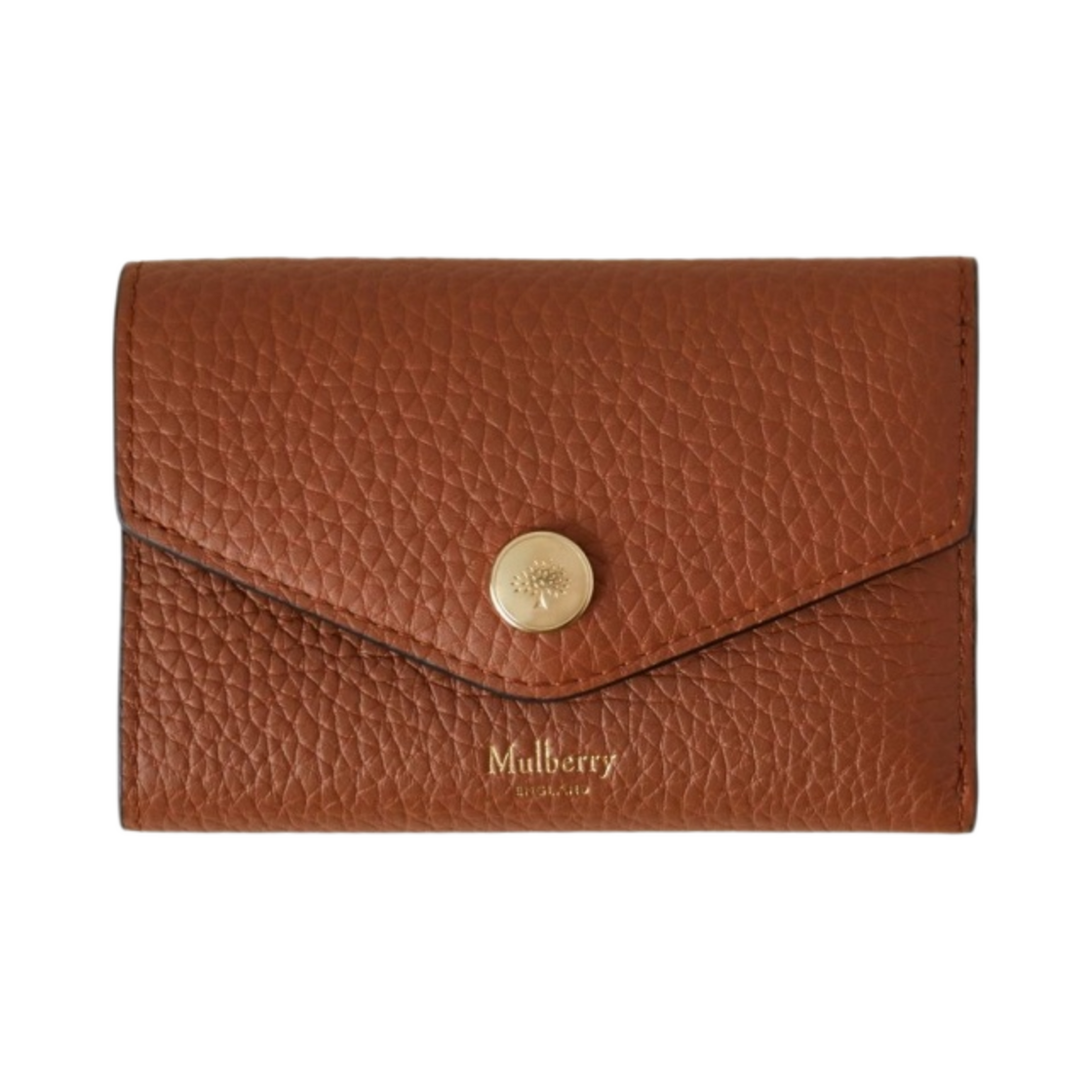 RL6660-736G653 Mulberry Heavy Grain Folded Multi Card Wallet Chestnut