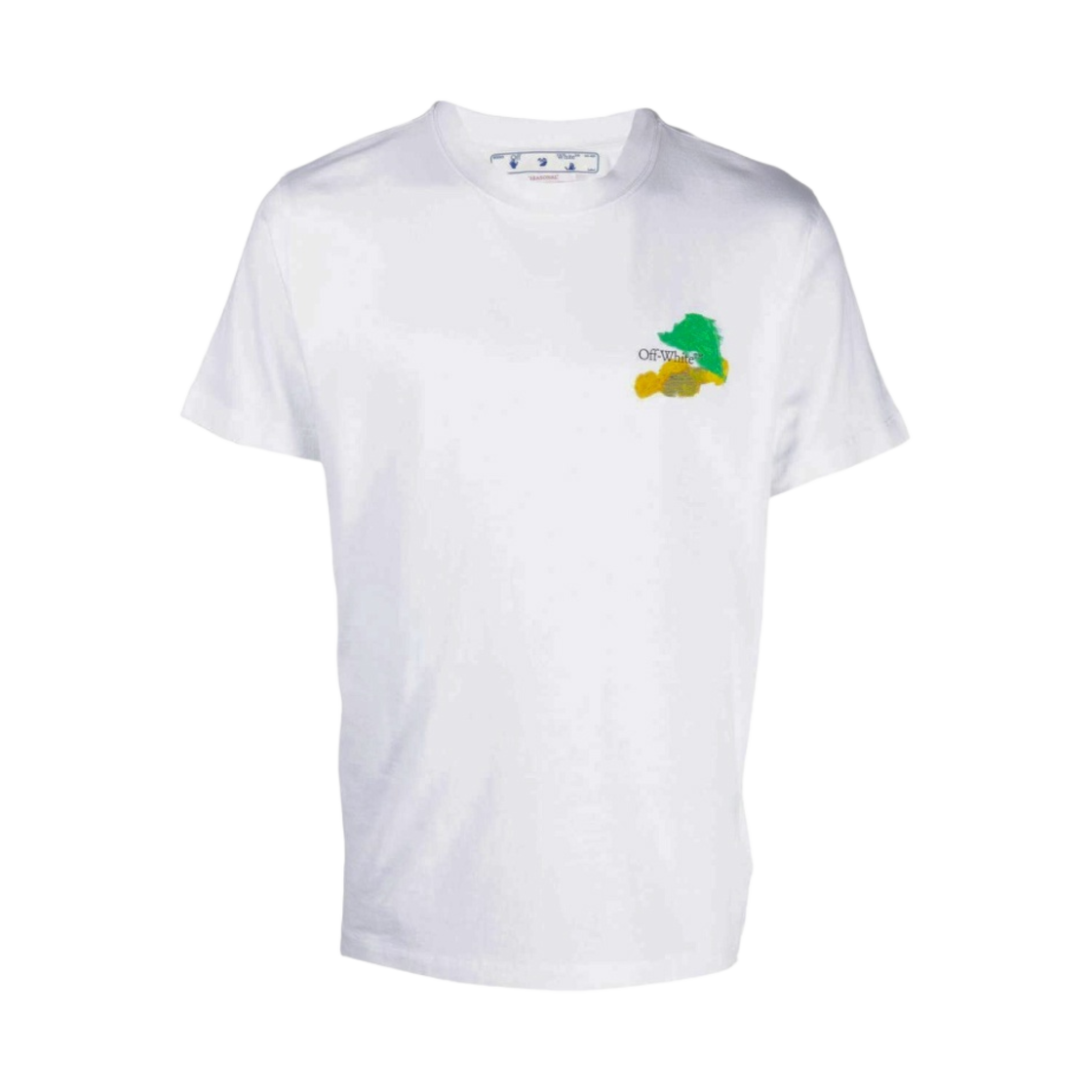 오프화이트 브러쉬 애로우 슬림 숏슬리브 티셔츠 화이트 멀티컬러(Off-White Brush Arrow Slim S/S T-Shirt White Multicolor)
