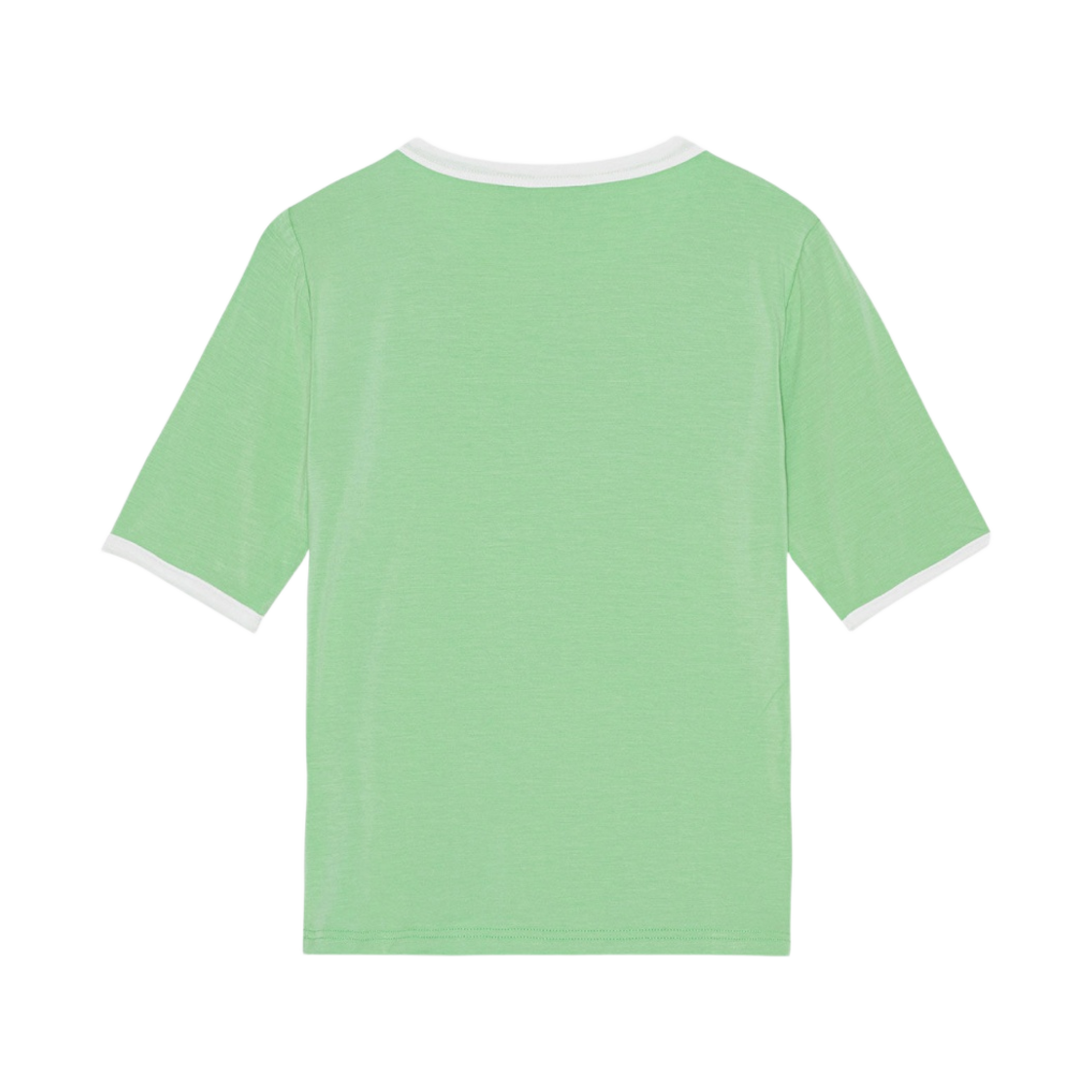 (W) 가니 피티드 티셔츠 피팟((W) Ganni Fitted T-Shirt Peapod) - 2