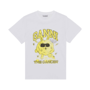 (W) Ganni Relaxed Dance Bunny T-Shirt Bright White