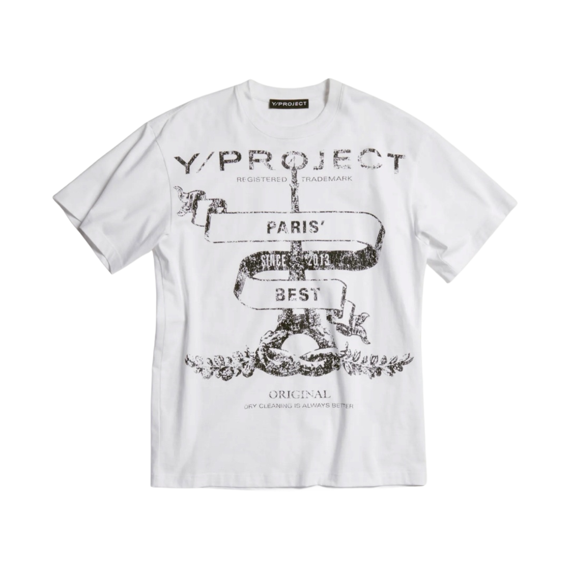 와이프로젝트 파리 베스트 티셔츠 화이트 - 23SS(Y/Project Paris Best T-Shirt White - 23SS)