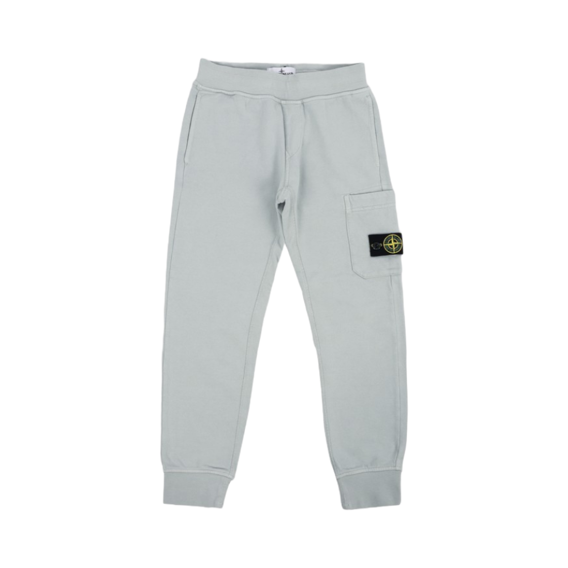 801661540-V0061 (Kids) Stone Island 61540 Cotton Fleece Cargo Sweatpants Light Grey - 24SS