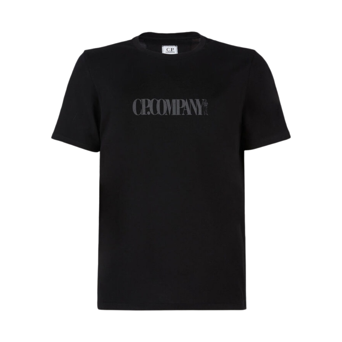 12CMTS197A006203W999 C.P. Company 30/2 Mercerized Jersey Sailor Logo T-Shirt Black - 22SS