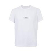 Maison Margiela Distorted Logo T-Shirt White Black