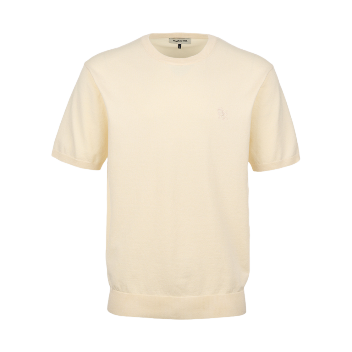 제너럴아이디어 맨 베이직 하프 니트 아이보리