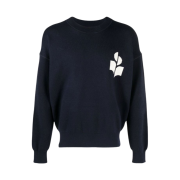 Isabel Marant Atley Logo Sweater Midnight - 22FW