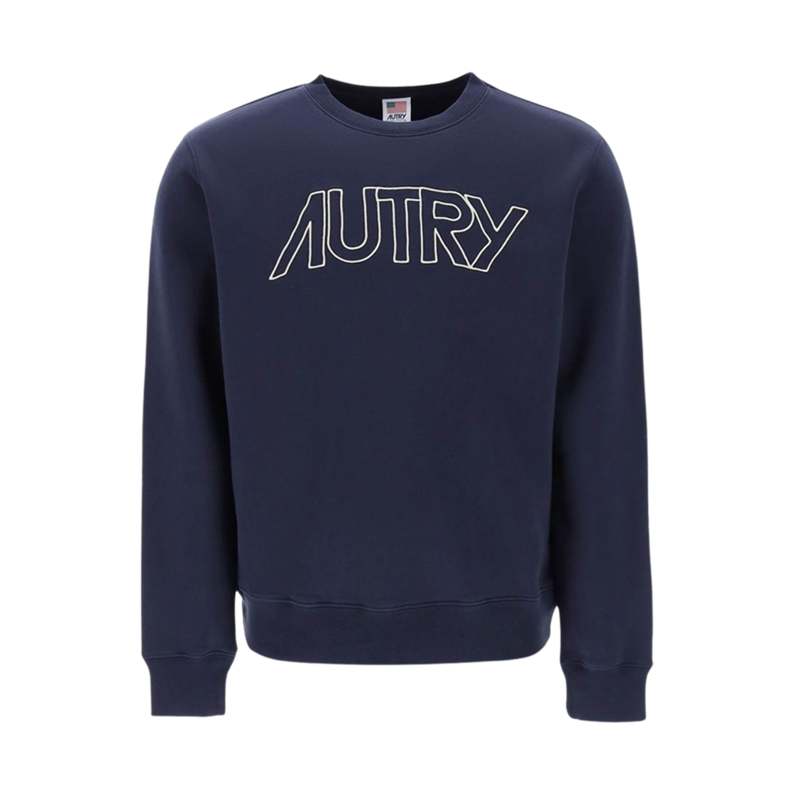 SWIM-408B Autry Logo Icon Crewneck Sweatshirt Blue
