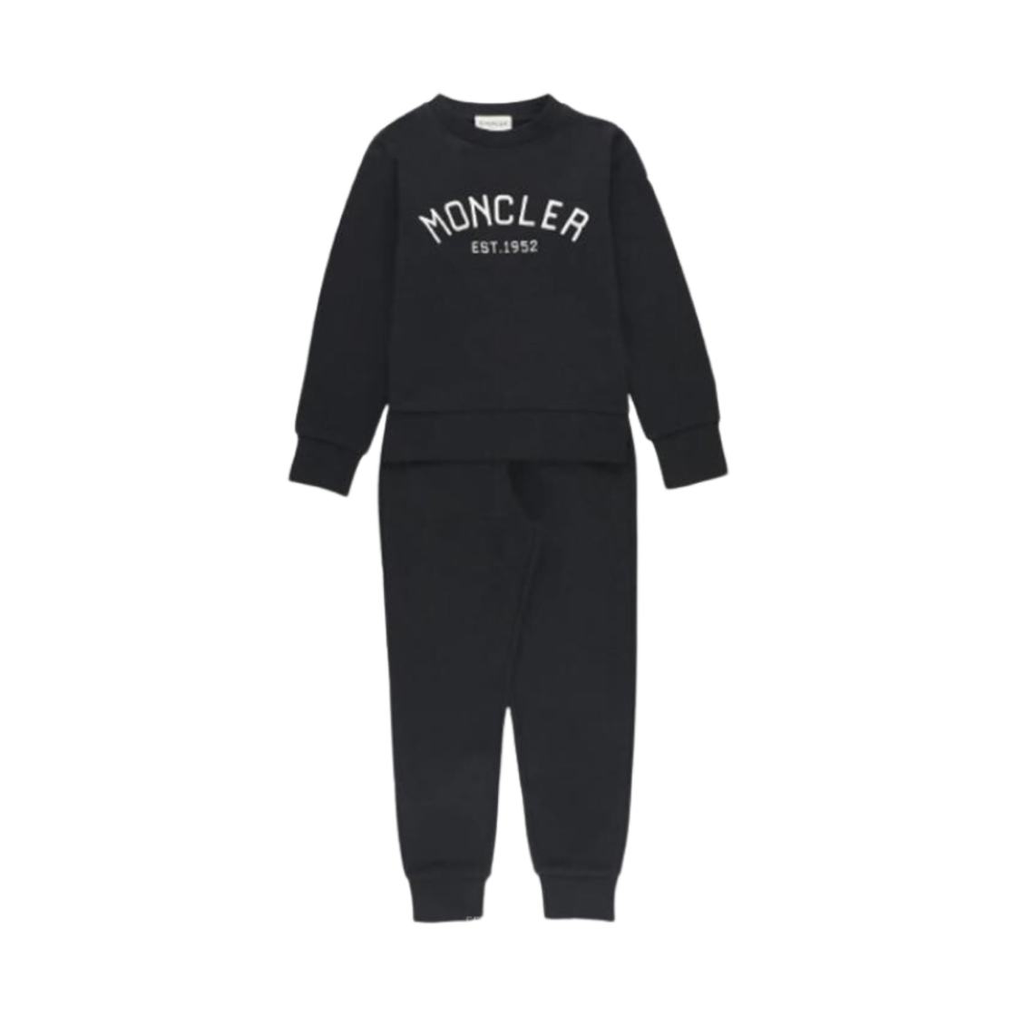 (키즈) 몽클레르 로고 자수 트레이닝 세트 블랙 - 24FW((Kids) Moncler Logo Embroidered Training Set Black - 24FW) - 1
