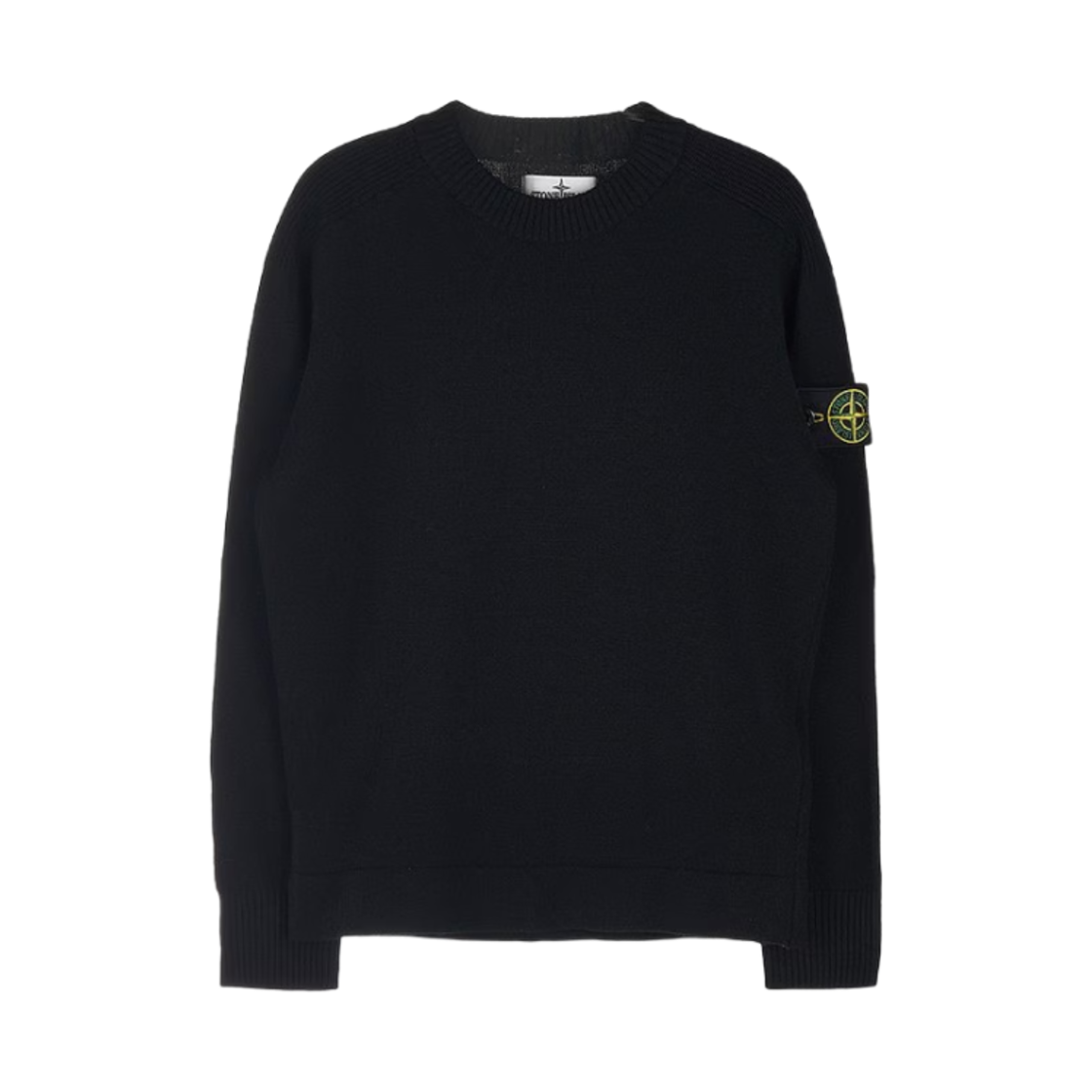7716505A7-V0029 (Kids) Stone Island 505A7 Wappen Knit Black - 22FW