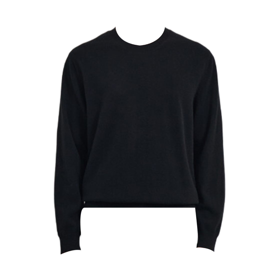 TH2E9KRN600M-BK Time Homme Cashmere Round Neck Knit Top Black