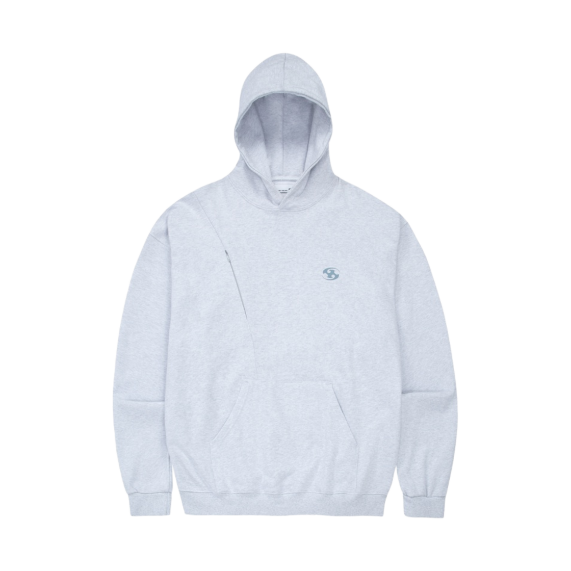 산산기어 로고 후드 화이트 멜란지 - 22FW