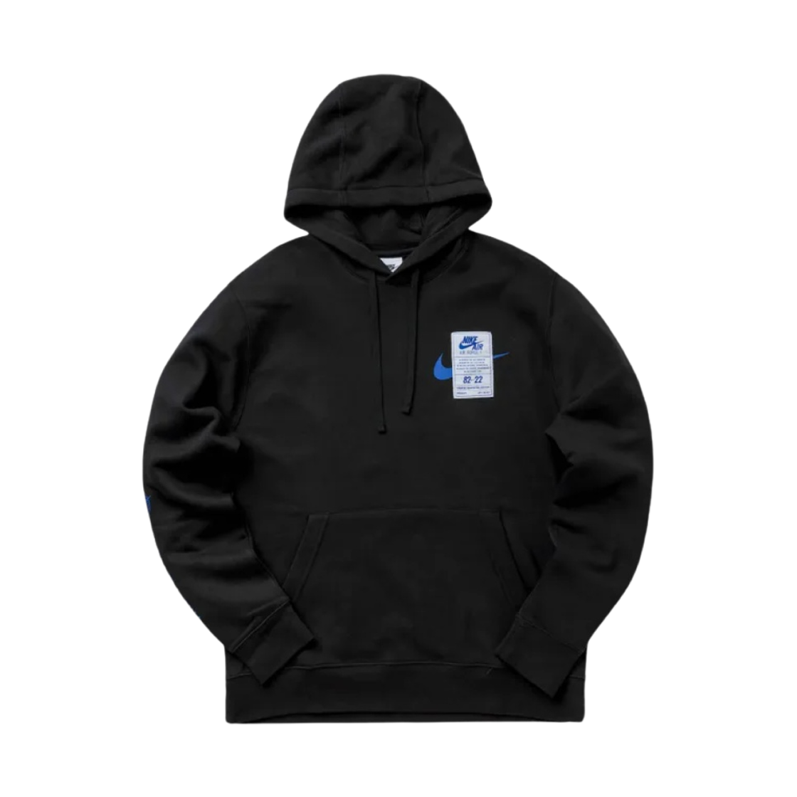 나이키 NSW 에어포스 1 오픈 후드 블랙 - 아시아(Nike NSW Air Force 1 Open Hoodie Black - Asia)