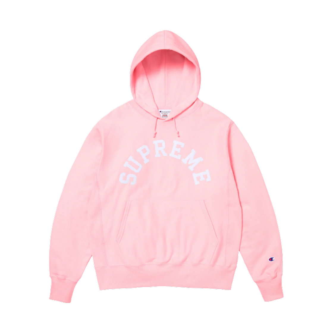 슈프림 x 챔피온 후드 스웨트셔츠 핑크 - 25SS(Supreme x Champion Hooded Sweatshirt Pink - 25SS)