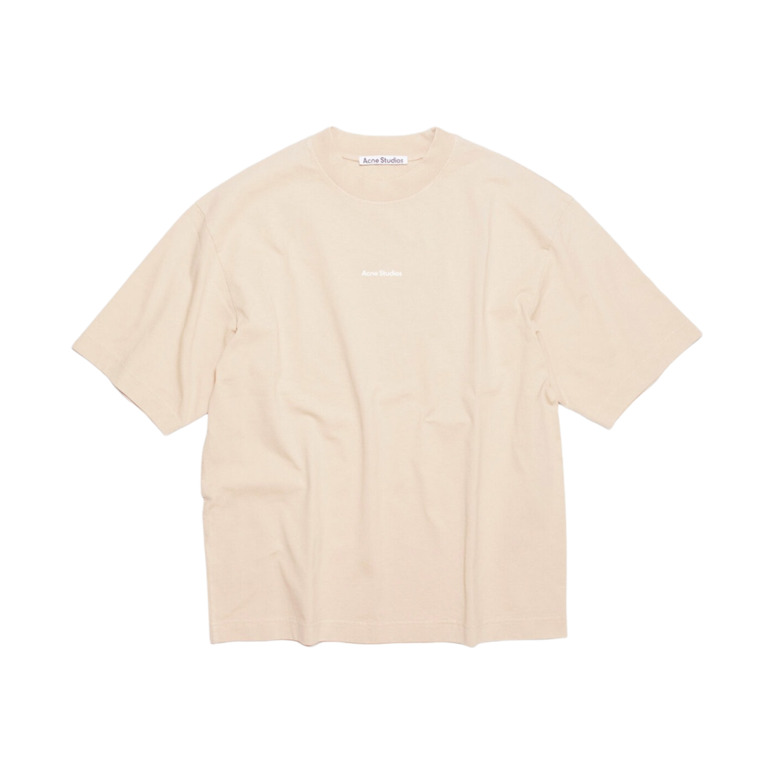 BL0278-AEA Acne Studios Logo T-Shirt Champagne Beige