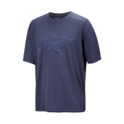 Arc'teryx Cormac Logo SS T-Shirt Black Sapphire Heather