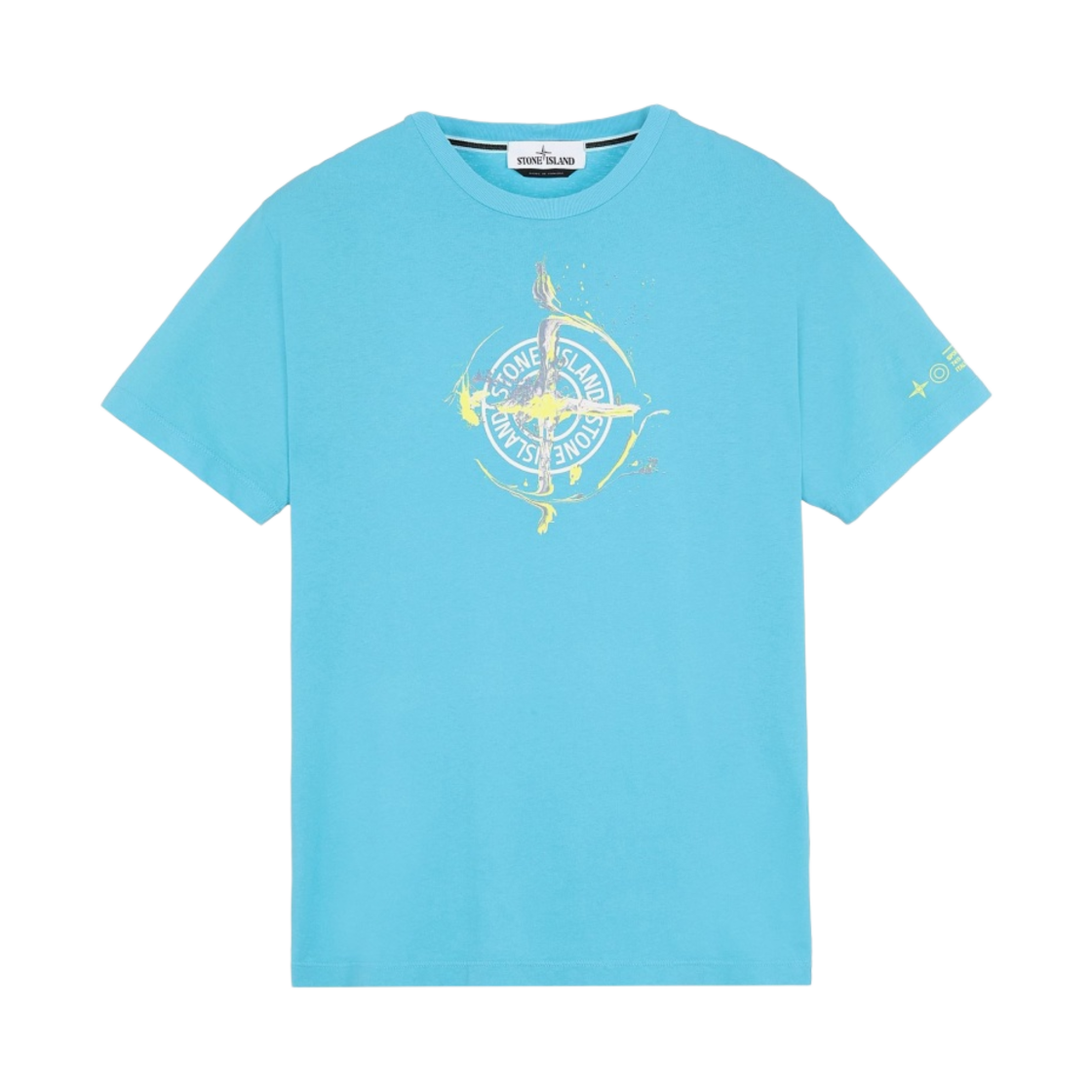 스톤 아일랜드 마블 원 티셔츠 터콰이즈 - 21SS(Stone Island 2NS83 Marble One T-Shirt Turquoise - 21SS) - 1