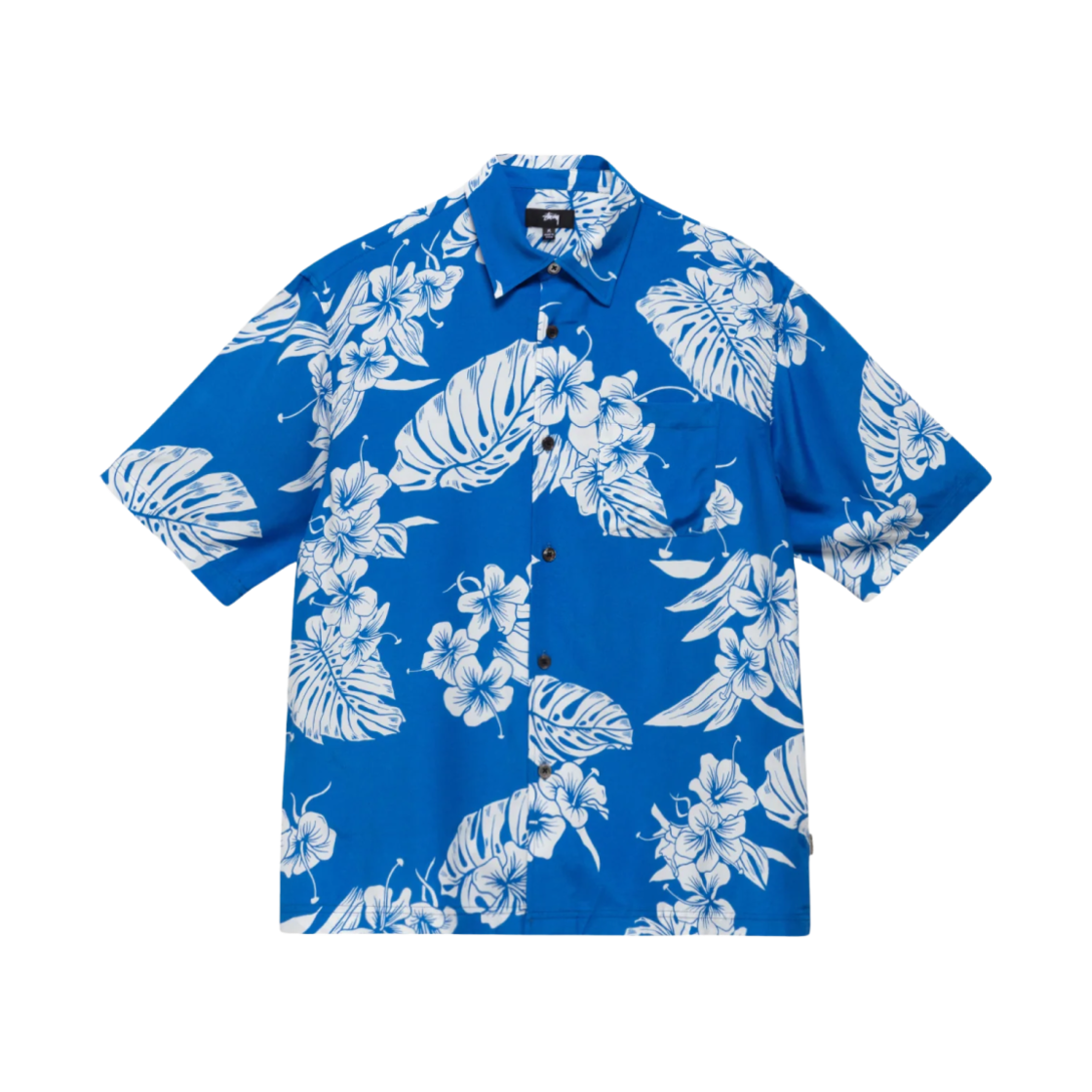 1110361 Stussy Hawaiian SS Shirt Blue