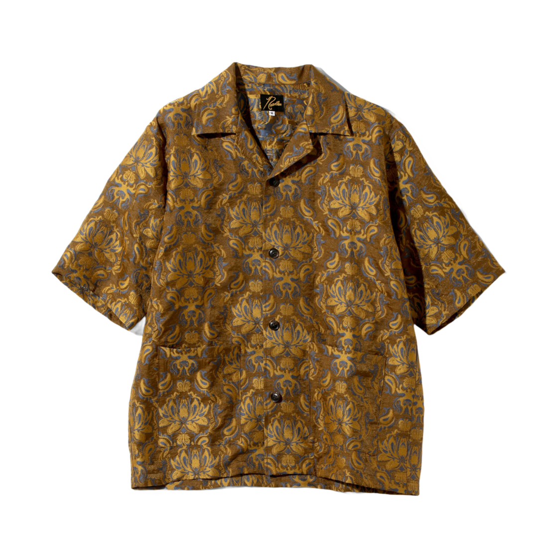 QV430B Needles x Kae Tanaka Cabana Shirt KT Jacquard Brown