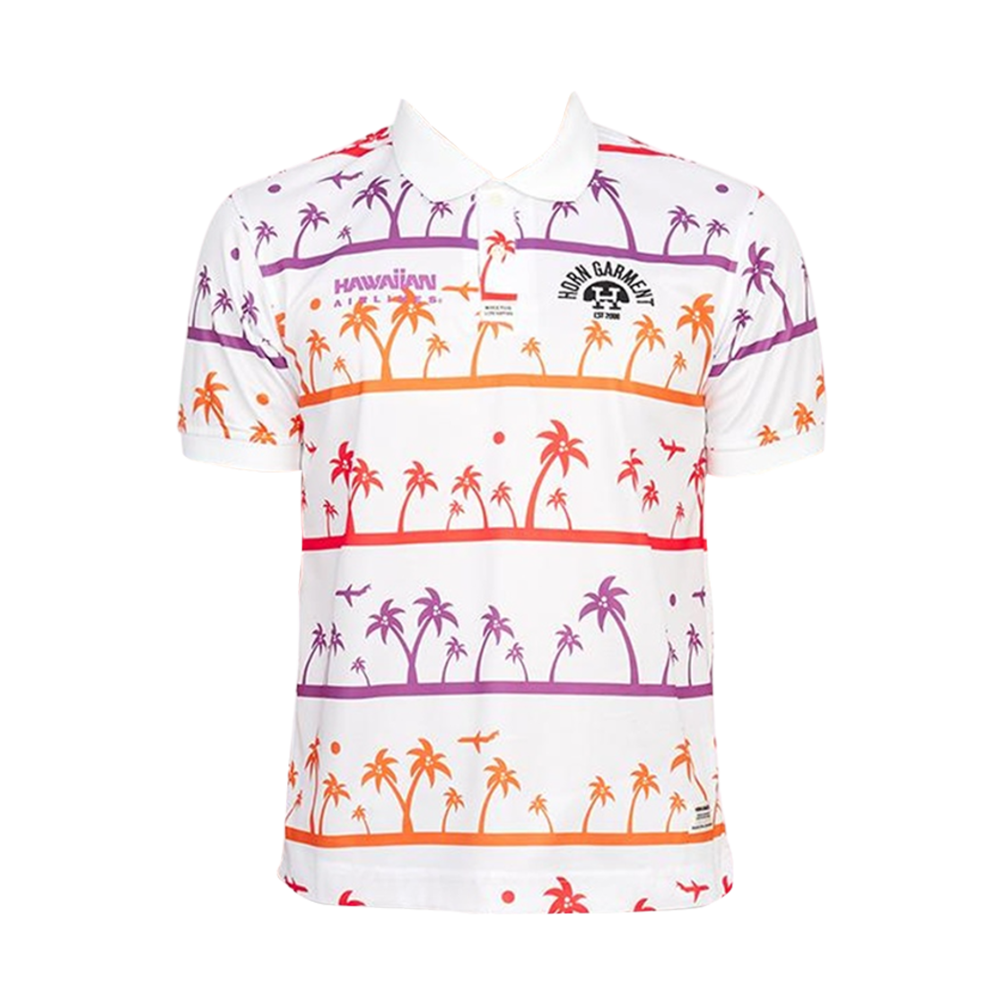 HVM-3A-AP01 Horn Garment Golf Wear Polo T-Shirt White