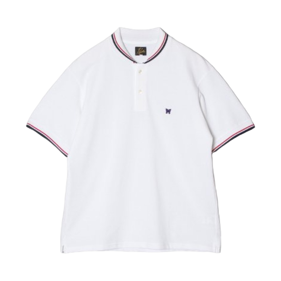 MR311A Needles Shawl Collar Polo Shirt White
