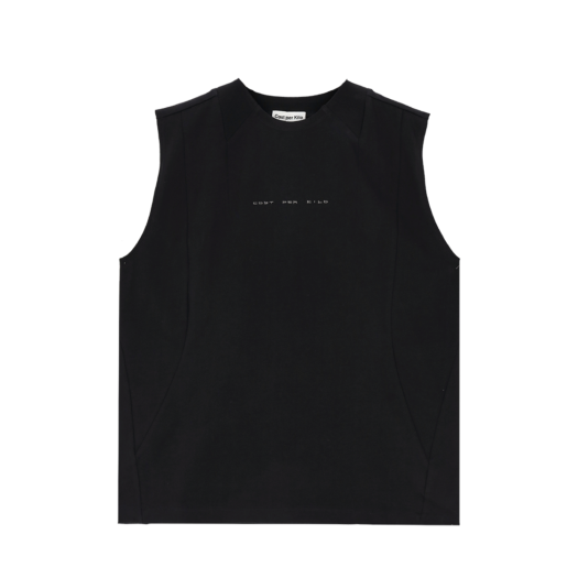 CK25SSTS15_BK Cost Per Kilo Crew Neck Sleeveless Black
