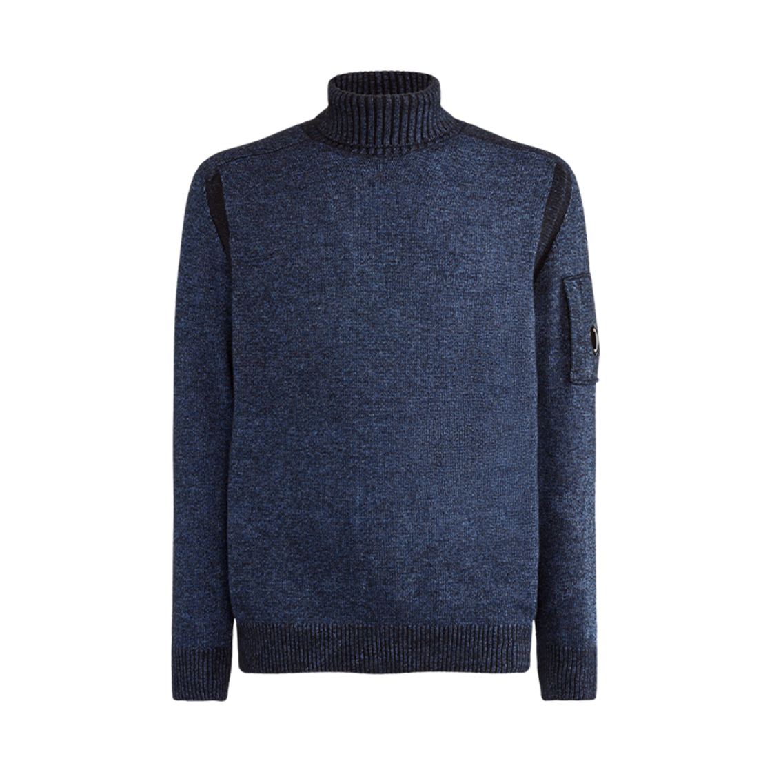 C.P. 컴퍼니 플리스 니트 롤 넥 리비에라 블루 - 23FW(C.P. Company Fleece Knit Roll Neck Riviera Blue - 23FW) - 1